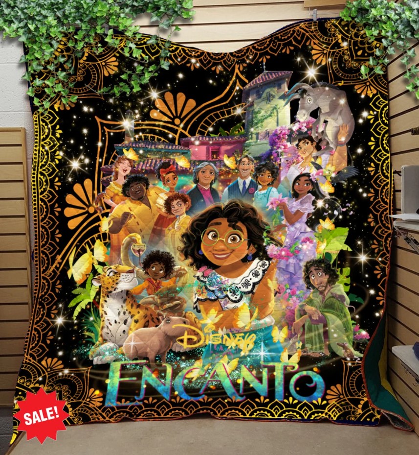 Personalized Disney Encanto Family Quilt Blanke Disney Encanto Fleece Blanket Encanto Movie Encanto Disney Quilt Blanket